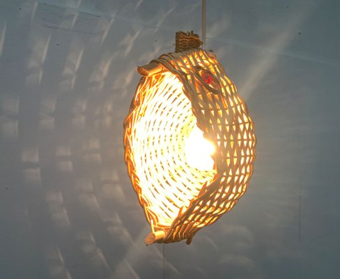 Mid-Century Fish Pendant Lamp, 1960s-UAH-1238776