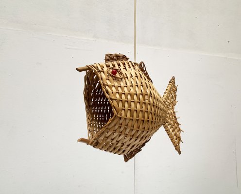 Mid-Century Fish Pendant Lamp, 1960s-UAH-1238776