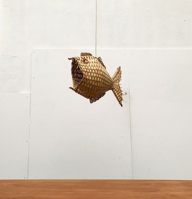 Mid-Century Fish Pendant Lamp, 1960s-UAH-1238776