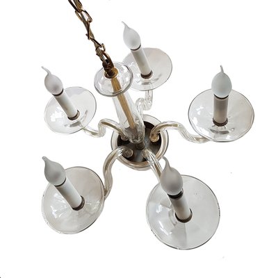 Mid-Century Five-Arm Murano Chandelier-NUX-1181016