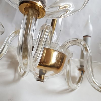 Mid-Century Five-Arm Murano Chandelier-NUX-1181016