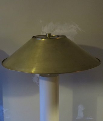 Mid-Century Floor Lamp with Brass Shade, 1970s-ED-1789374