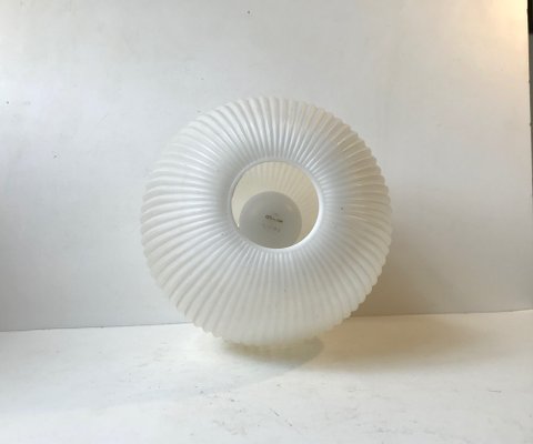 Mid-Century Fluted White Pendant Lamp by Heifetz for Rotaflex, 1960s-LCR-970114