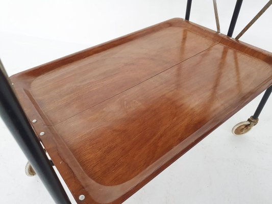 Mid-Century Foldable Serving Trolley, 1960s-ZO-907185