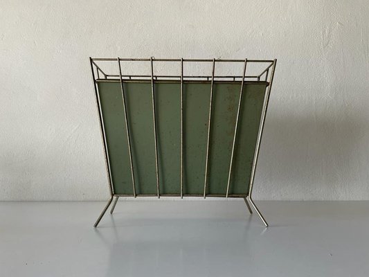 Mid-Century Frame Design Green Metal Umbrella Stand, 1950s-RDS-1368227