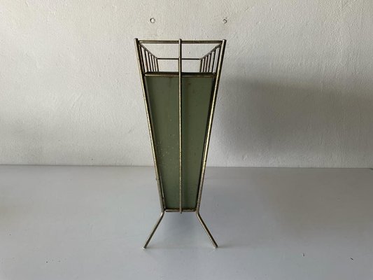 Mid-Century Frame Design Green Metal Umbrella Stand, 1950s-RDS-1368227