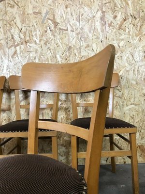 Mid-Century Frankfurter Chairs, 1950s, Set of 4-EJL-1322972