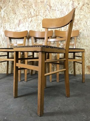 Mid-Century Frankfurter Chairs, 1950s, Set of 4-EJL-1322972