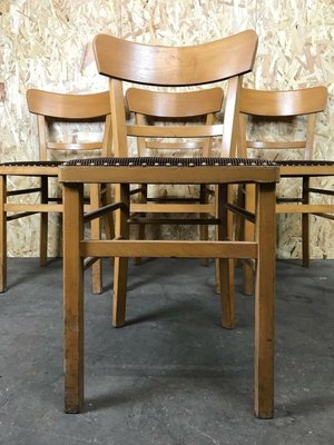 Mid-Century Frankfurter Chairs, 1950s, Set of 4-EJL-1322972