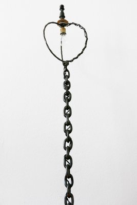 Mid-Century Franz West Style Wrought Iron Chain Floor Lamp, 1960s, Germany-WPT-901335