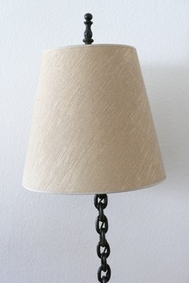 Mid-Century Franz West Style Wrought Iron Chain Floor Lamp, 1960s, Germany-WPT-901335