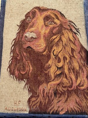 Mid-Century French Aubusson Tapestry with Dog Design from Bobyrugs, 1920s-YMM-1818931