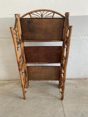 Mid-Century French Bamboo and Rattan Shelf, 1950s-DHH-686888