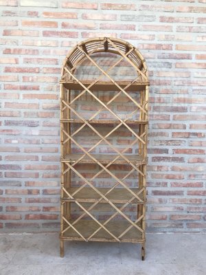 Mid-Century French Bamboo Etagere, 1960s-NOU-623048