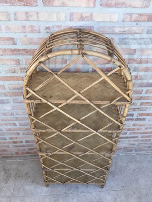 Mid-Century French Bamboo Etagere, 1960s-NOU-623048