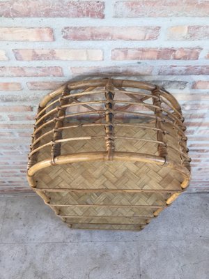 Mid-Century French Bamboo Etagere, 1960s-NOU-623048