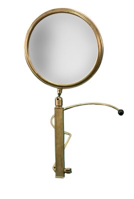 Mid-Century French Brass Adjustable Table Mirror, 1950s-JDR-1125948