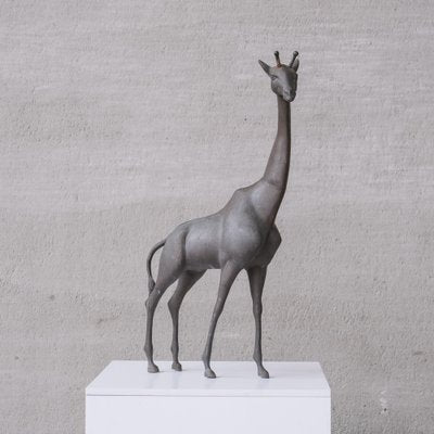 Mid-Century French Brass Patinated Giraffe Object-JRP-1703193