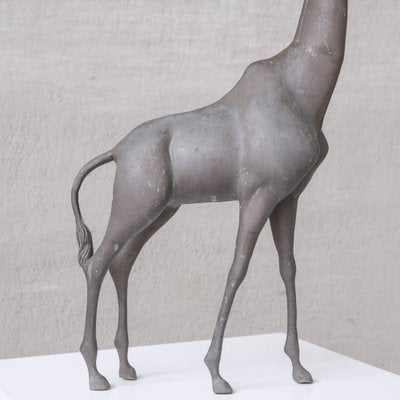 Mid-Century French Brass Patinated Giraffe Object-JRP-1703193