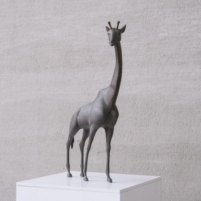 Mid-Century French Brass Patinated Giraffe Object-JRP-1703193