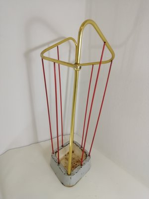 Mid-Century French Brass Umbrella Stand-HNE-1138296