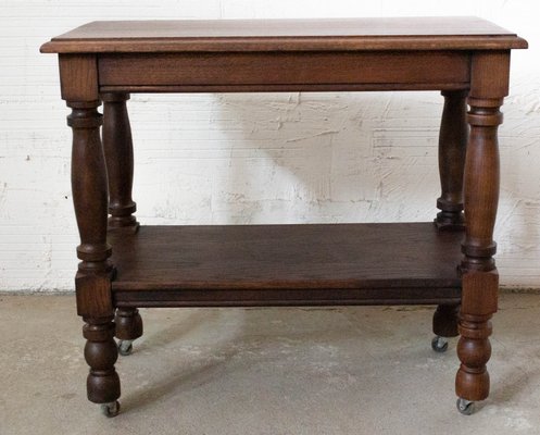 Mid-Century French Console or Wheeled Hallway Table-RIU-947713