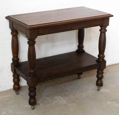 Mid-Century French Console or Wheeled Hallway Table-RIU-947713