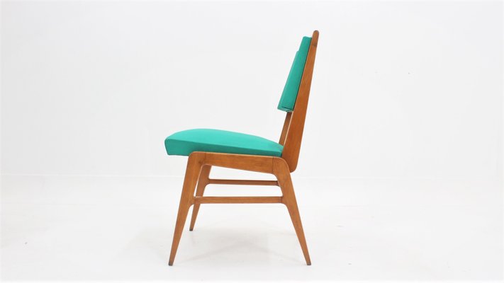 Mid-Century French Dining Chairs, 1950s, Set of 4-ZQ-1076031