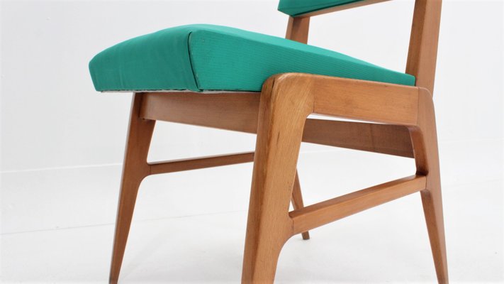 Mid-Century French Dining Chairs, 1950s, Set of 4-ZQ-1076031