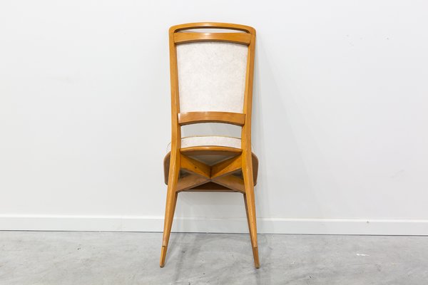 Mid-Century French Dining Chairs, 1950s, Set of 6-UJE-663473