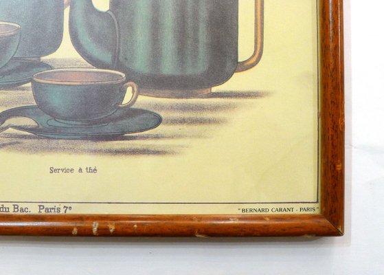 Mid-Century French Educational Poster on Tea-RNR-625639