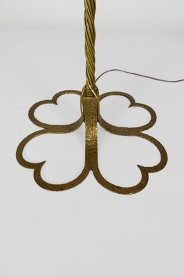 Mid-Century French Gilt Wrought Iron Floor Lamp, 1950s-XNH-564546