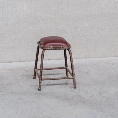 Mid-Century French Industrial Tubular Stool-JRP-1313976