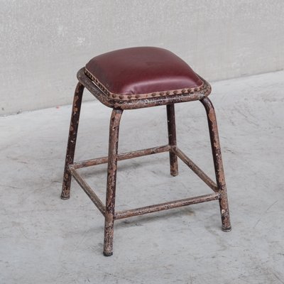 Mid-Century French Industrial Tubular Stool-JRP-1313976