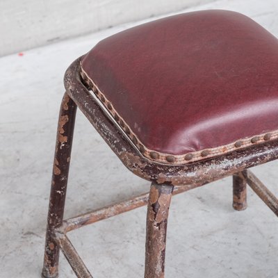 Mid-Century French Industrial Tubular Stool-JRP-1313976