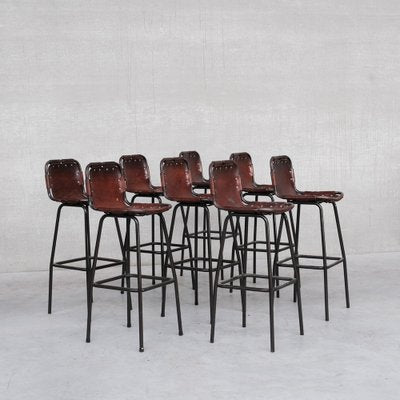 Mid-Century French Leather Bar Stool-JRP-1178282