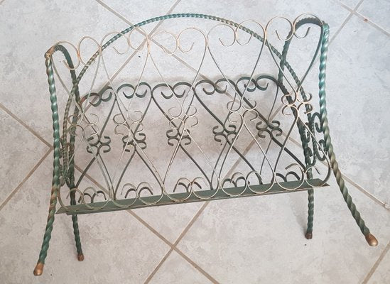 Mid-Century French Magazine Rack from Chaty Vallauris, 1950s-QDP-919052