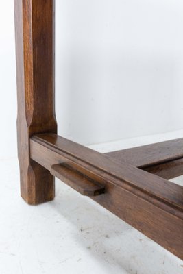 Mid-Century French Massive Oak Side Table-RIU-1309331