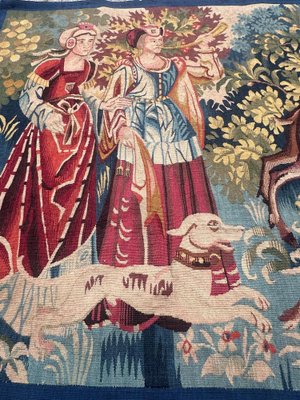 Mid-Century French Medieval Style Aubusson Tapestry, 1920s-YMM-1817194