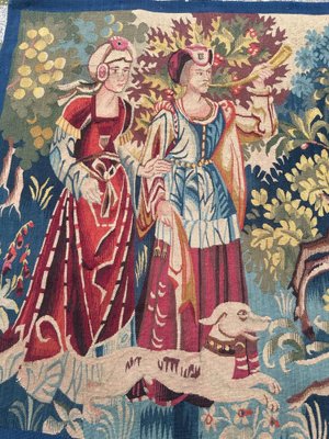 Mid-Century French Medieval Style Aubusson Tapestry, 1920s-YMM-1817194