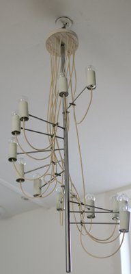 Mid-Century French Model A16 Chandelier by Alain Richard for Disderot, 1950s-MAO-553110