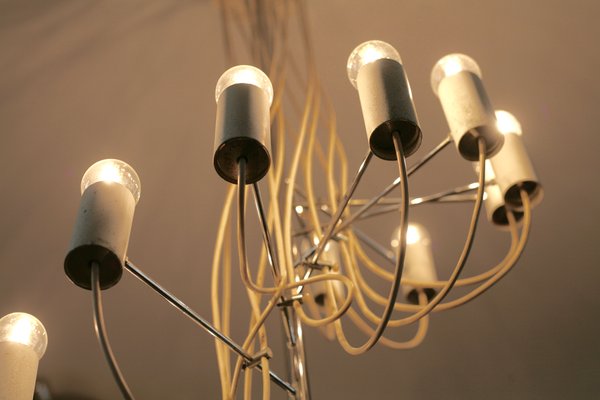 Mid-Century French Model A16 Chandelier by Alain Richard for Disderot, 1950s-MAO-553110