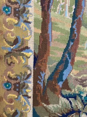 Mid-Century French Needlepoint Tapestry-YMM-1061562