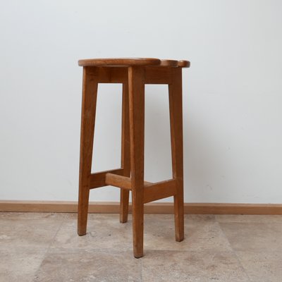 Mid-Century French Oak Bar Stools by Guillerme et Chambron, Set of 3-JRP-996762