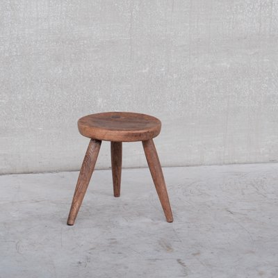 Mid-Century French Oak Stool or Side Table-JRP-1153284