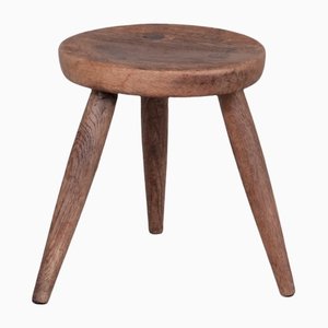 Mid-Century French Oak Stool or Side Table-JRP-1153284