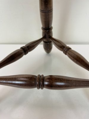 Mid-Century French Oak Tripod Stool in the Style of Charles Dudouyt, 1950s-WZZ-1447354