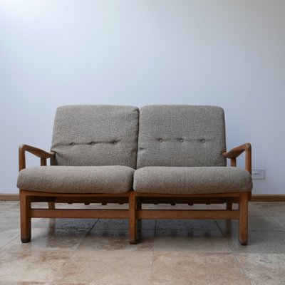 Mid-Century French Sofa by Guillerme et Chambron, 1960s-JRP-734092