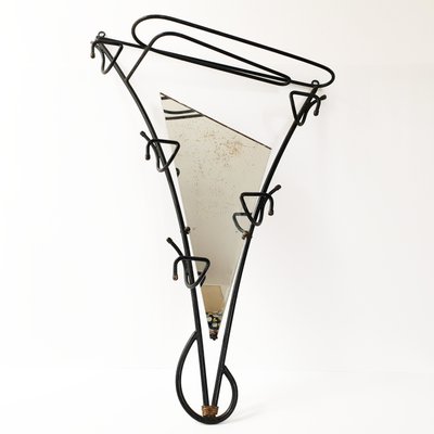 Mid-Century French Steel Coat Rack, 1950s-CGX-564517