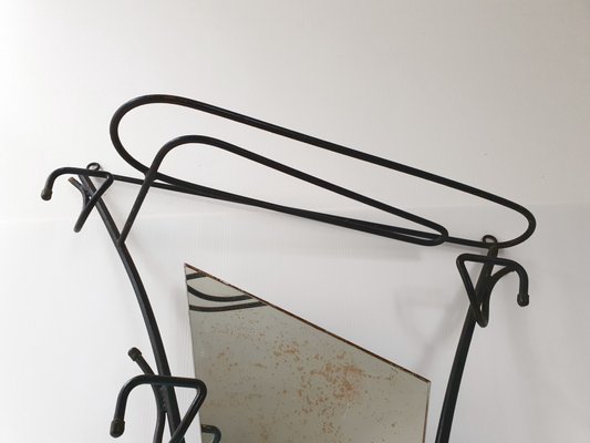 Mid-Century French Steel Coat Rack, 1950s-CGX-564517